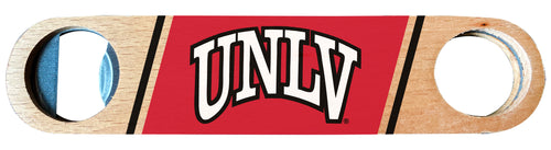 UNLV Rebels Officially Licensed Wooden Bottle Opener with Full Color Design Single