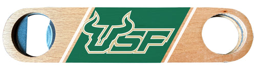 South Florida Bulls Officially Licensed Wooden Bottle Opener with Full Color Design Single