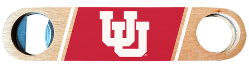 Utah Utes Officially Licensed Wooden Bottle Opener with Full Color Design Single