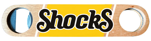 Wichita State Shockers Officially Licensed Wooden Bottle Opener with Full Color Design Single