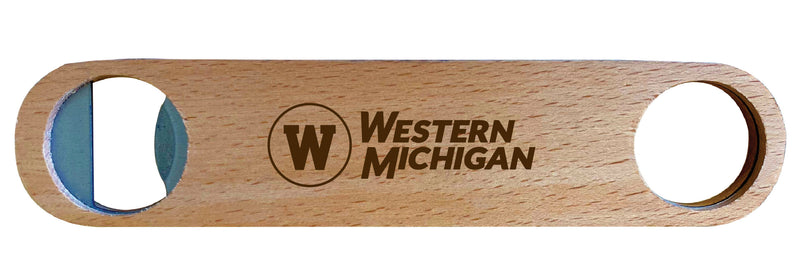 Western Michigan University Engraved Wooden Bottle Opener Officially Licensed Collegiate Product 2-Pack