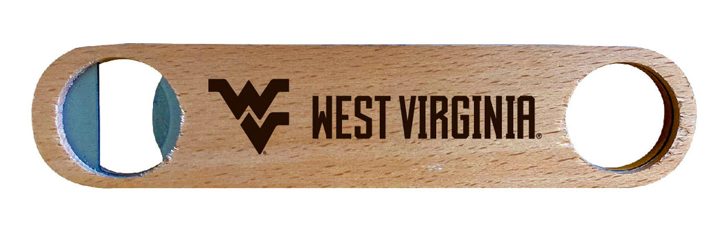 West Virginia Mountaineers NCAA Elegant Laser-Etched Wooden Bottle Opener - Collegiate Bar Accessory