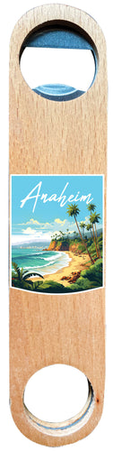 Anaheim California Design B Souvenir Wooden Bottle Opener 4-Pack
