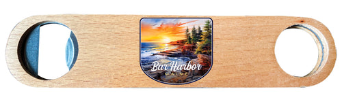 Bar Harbor Maine Design B Souvenir Wooden Bottle Opener 2-Pack