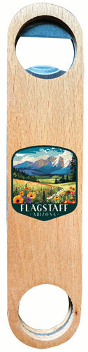 Flagstaff Arizona Design C Souvenir Wooden Bottle Opener 4-Pack