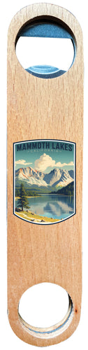 Mammoth Lakes California Design C Souvenir Wooden Bottle Opener 4-Pack