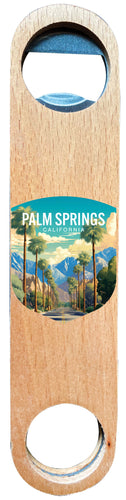 Palm Springs California Design A Souvenir Wooden Bottle Opener 2-Pack
