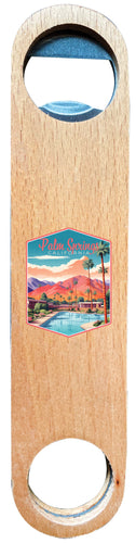 Palm Springs California Design B Souvenir Wooden Bottle Opener Single