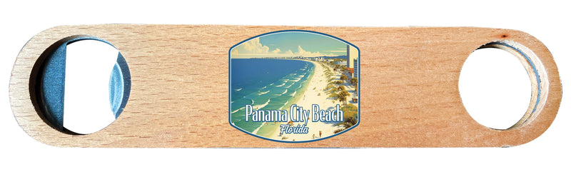 Panama City Beach Florida Design A Souvenir Wooden Bottle Opener 4-Pack