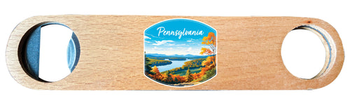 Pennsylvania Design C Souvenir Wooden Bottle Opener Single