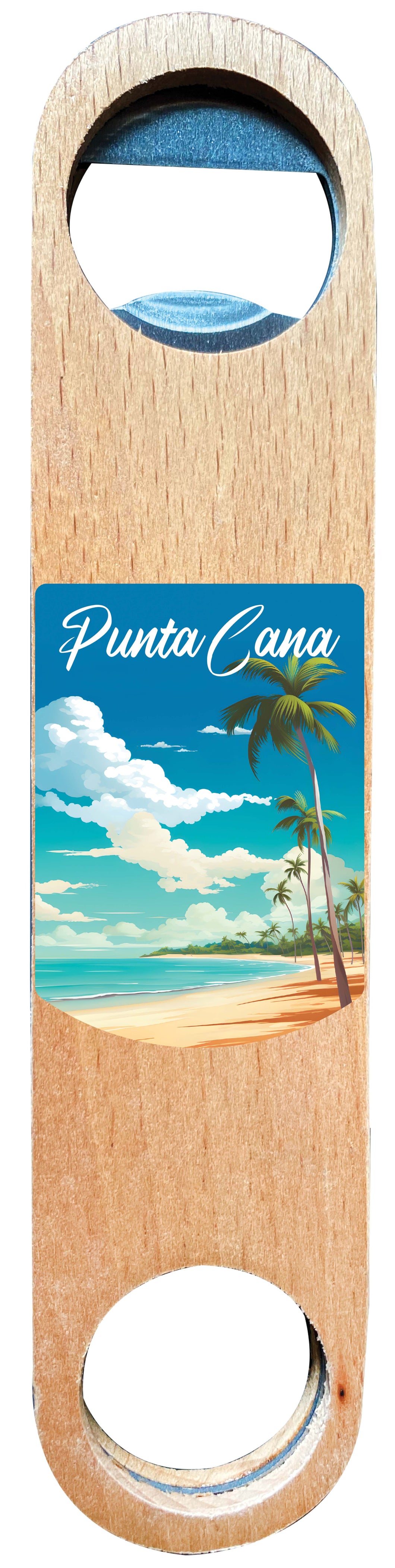 Punta Cana Dominican Republic Design D Souvenir Wooden Bottle Opener Single