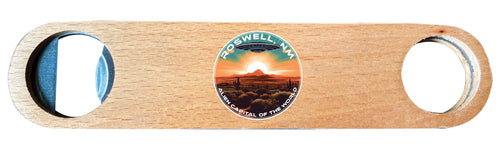 Roswell New Mexico Design A Souvenir Wooden Bottle Opener Single