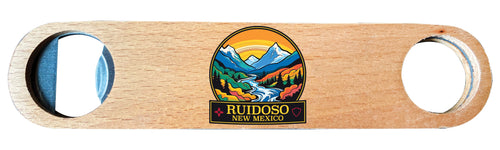 Ruidoso New Mexico Design B Souvenir Wooden Bottle Opener 4-Pack