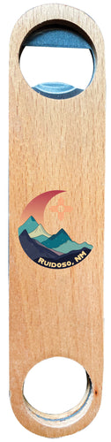 Ruidoso New Mexico Design C Souvenir Wooden Bottle Opener 4-Pack