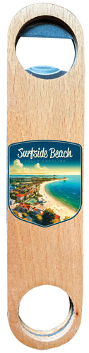 Surfside Beach South Carolina Design A Souvenir Wooden Bottle Opener 2-Pack