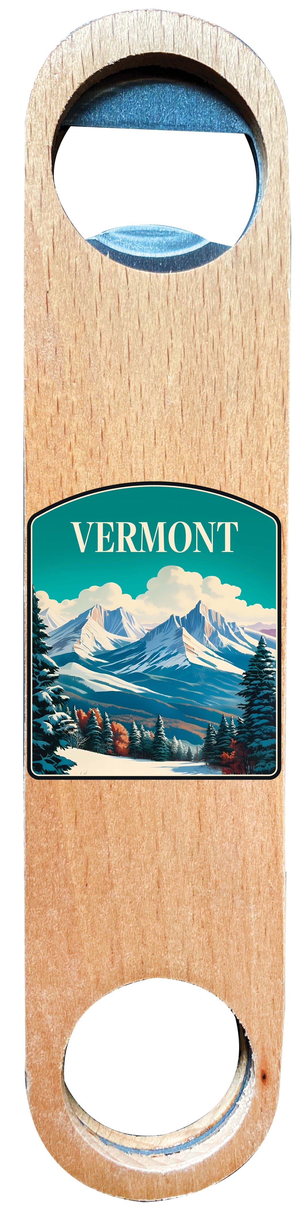 Vermont Design A Souvenir Wooden Bottle Opener Single