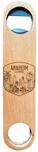 Anaheim California Souvenir Engraved Wooden Bottle Opener 2-Pack