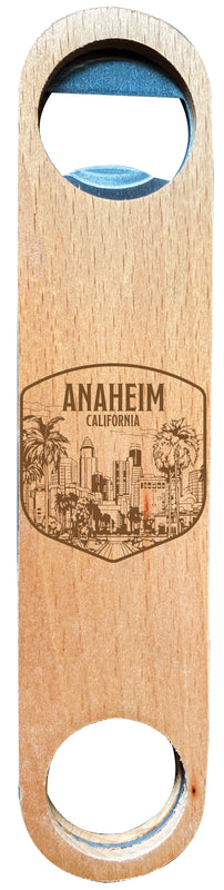 Anaheim California Souvenir Engraved Wooden Bottle Opener 2-Pack