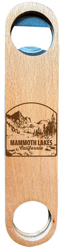 Mammoth Lakes California Souvenir Engraved Wooden Bottle Opener 4-Pack