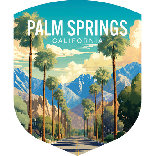 Palm Springs California Design A Souvenir Die Cut Flat Magnet 6-Inch