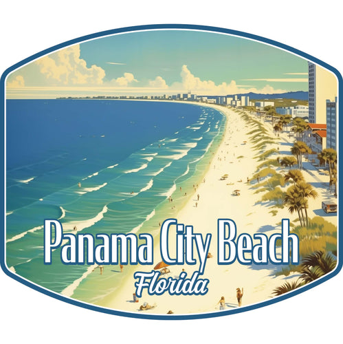 Panama City Beach Florida Design A Souvenir Die Cut Flat Magnet 4-Inch