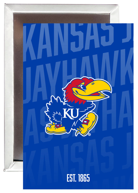 Kansas Jayhawks 2x3" Fridge Magnet - Officially Licensed Collegiate Product 2-Pack