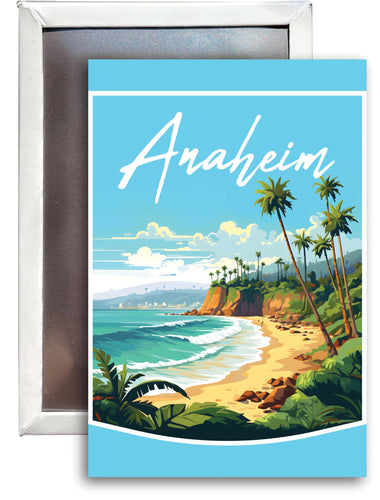 Anaheim California Design B Souvenir 2x3-Inch Fridge Magnet Single