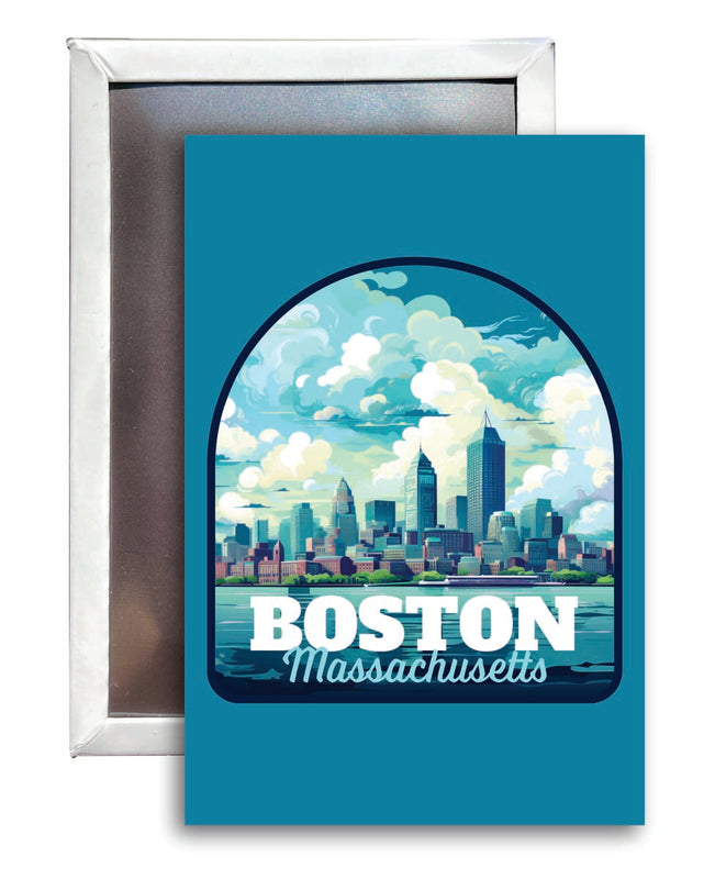 Boston Massachusetts Souvenir 2x3-Inch Fridge Magnet 