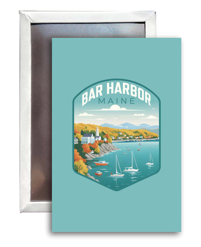 Bar Harbor Maine Design A Souvenir 2x3-Inch Fridge Magnet 4-Pack