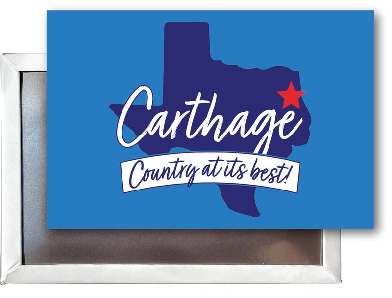 Carthage Texas Souvenir 2x3-Inch Fridge Magnet 