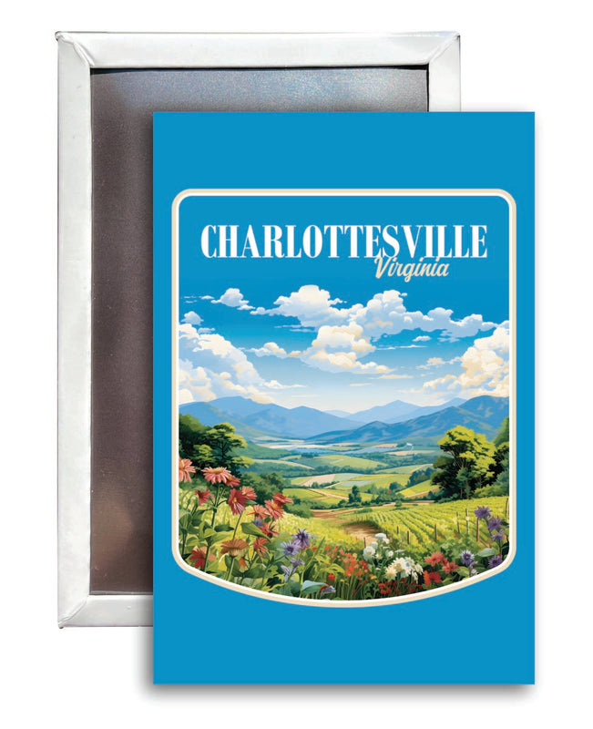 Charlottesville Virginia Souvenir 2x3-Inch Fridge Magnet 