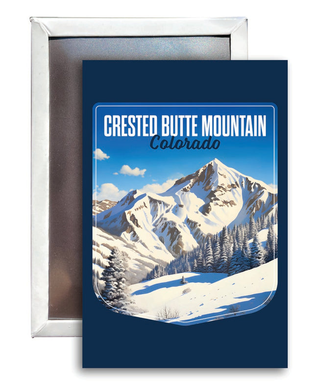 Crested Butte Mountain Colorado Souvenir 2x3-Inch Fridge Magnet 