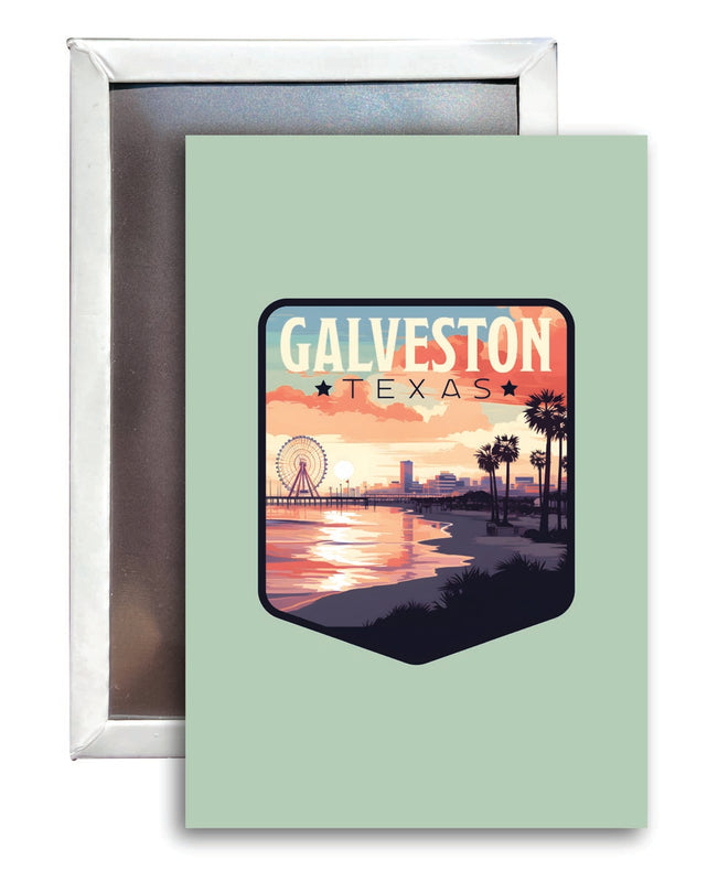 Galveston Texas Souvenir 2x3-Inch Fridge Magnet 