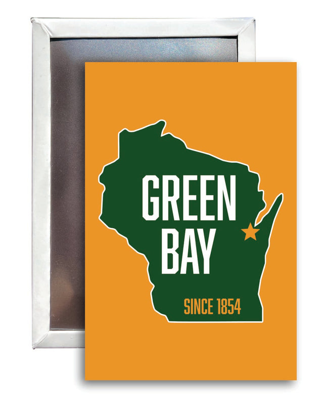 Green Bay Wisconsin Souvenir 2x3-Inch Fridge Magnet 