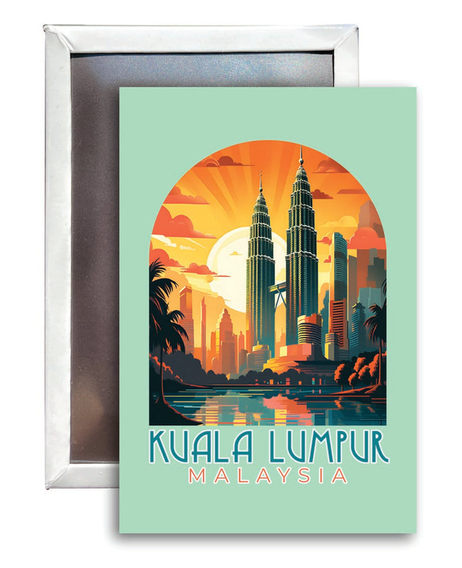 Kuala Lumpur Malaysia Souvenir 2x3-Inch Fridge Magnet 