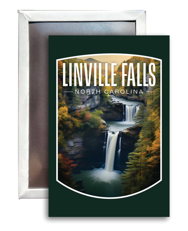 Linville Falls North Carolina Souvenir 2x3-Inch Fridge Magnet 