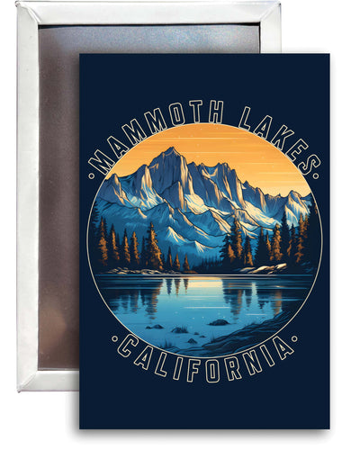 Mammoth Lakes California Design B Souvenir 2x3-Inch Fridge Magnet 4-Pack