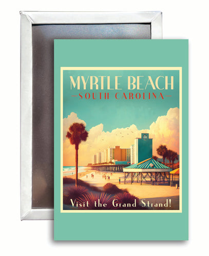 Myrtle Beach South Carolina Design A Souvenir 2x3-Inch Fridge Magnet Single