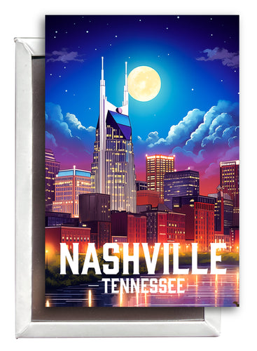 Nashville Tennessee Design D Souvenir 2x3-Inch Fridge Magnet Single