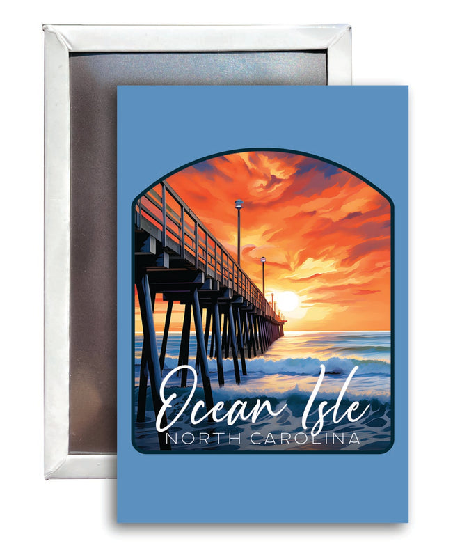 Ocean Isle North Carolina Souvenir 2x3-Inch Fridge Magnet 