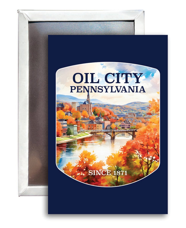 Oil City Pennsylvania Souvenir 2x3-Inch Fridge Magnet 
