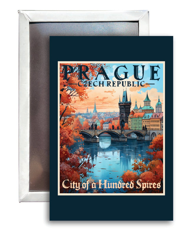 Prague Czech Republic Souvenir 2x3-Inch Fridge Magnet 