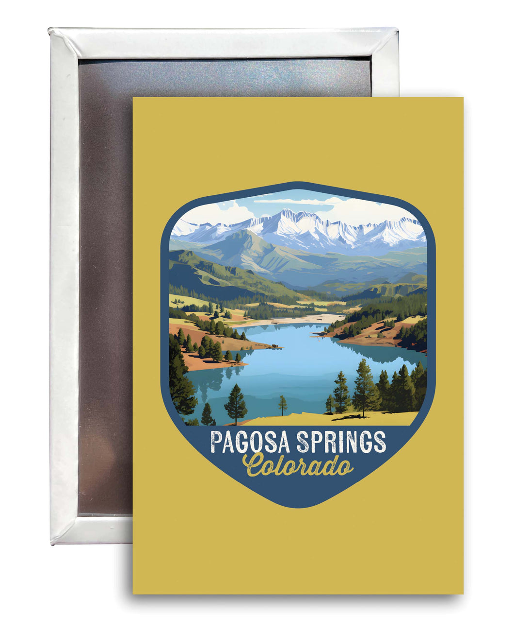 Pagosa Springs Colorado Design B Souvenir 2x3-Inch Fridge Magnet 2-Pack