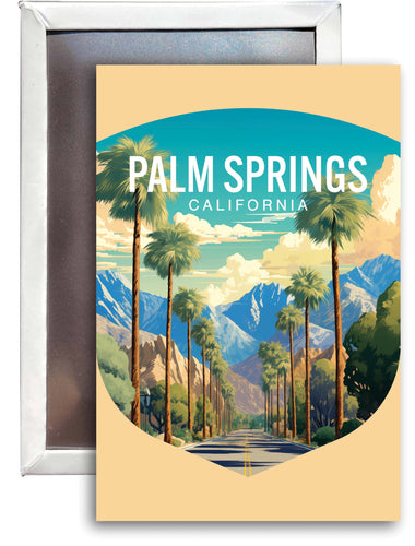 Palm Springs California Design A Souvenir 2x3-Inch Fridge Magnet 2-Pack