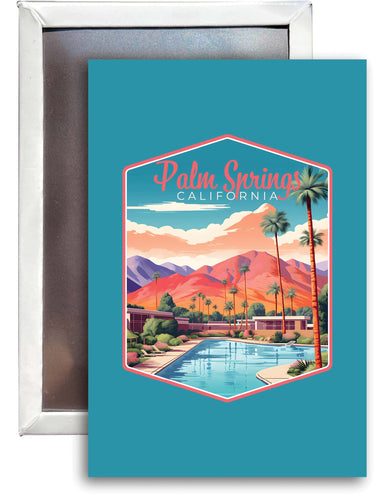 Palm Springs California Design B Souvenir 2x3-Inch Fridge Magnet 2-Pack