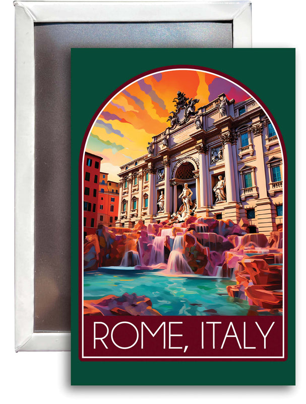 Rome Italy Design B Souvenir 2x3-Inch Fridge Magnet Single