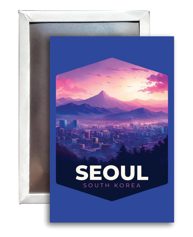Seoul South Korea Souvenir 2x3-Inch Fridge Magnet 