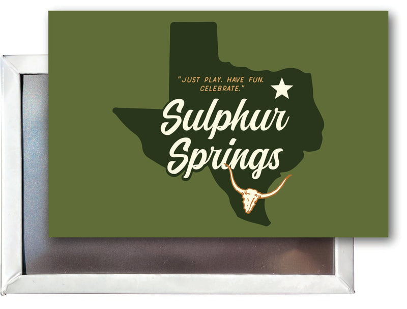 Sulphur Springs Texas Souvenir 2x3-Inch Fridge Magnet 