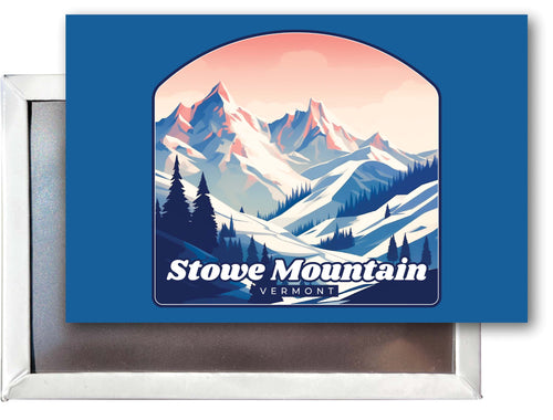 Stowe Mountain Vermont Design A Souvenir 2x3-Inch Fridge Magnet 4-Pack