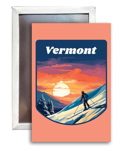 Vermont Design B Souvenir 2x3-Inch Fridge Magnet 2-Pack